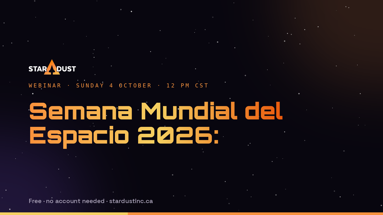 Semana Mundial del Espacio 2026: conferencia con el Ing. Mario Arreola Santander